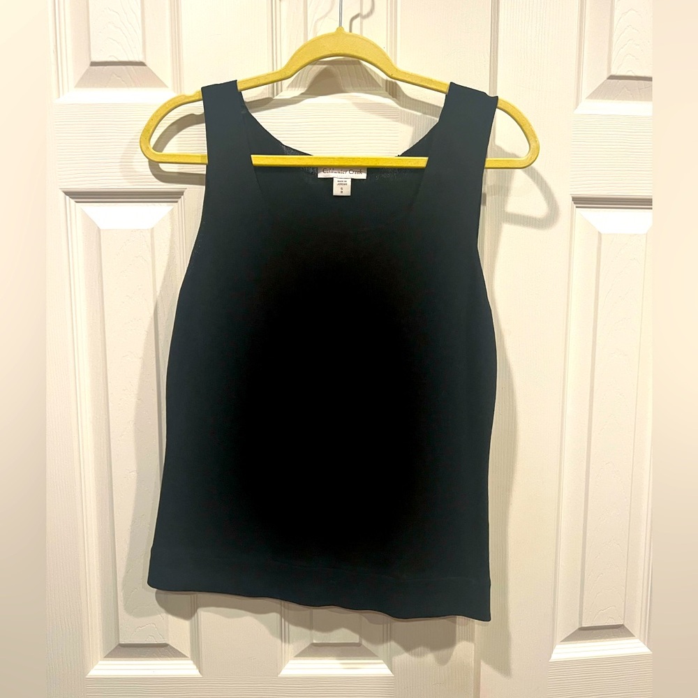 Coldwater Creek brand sleeveless black sweater